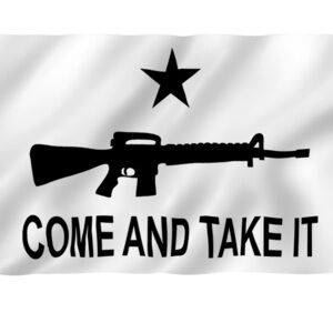 NEW COME AND TAKE IT GUN FLAG 3x5 2A ALL DAY​​